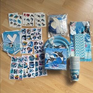 Orca/ killer whale themed party supplies